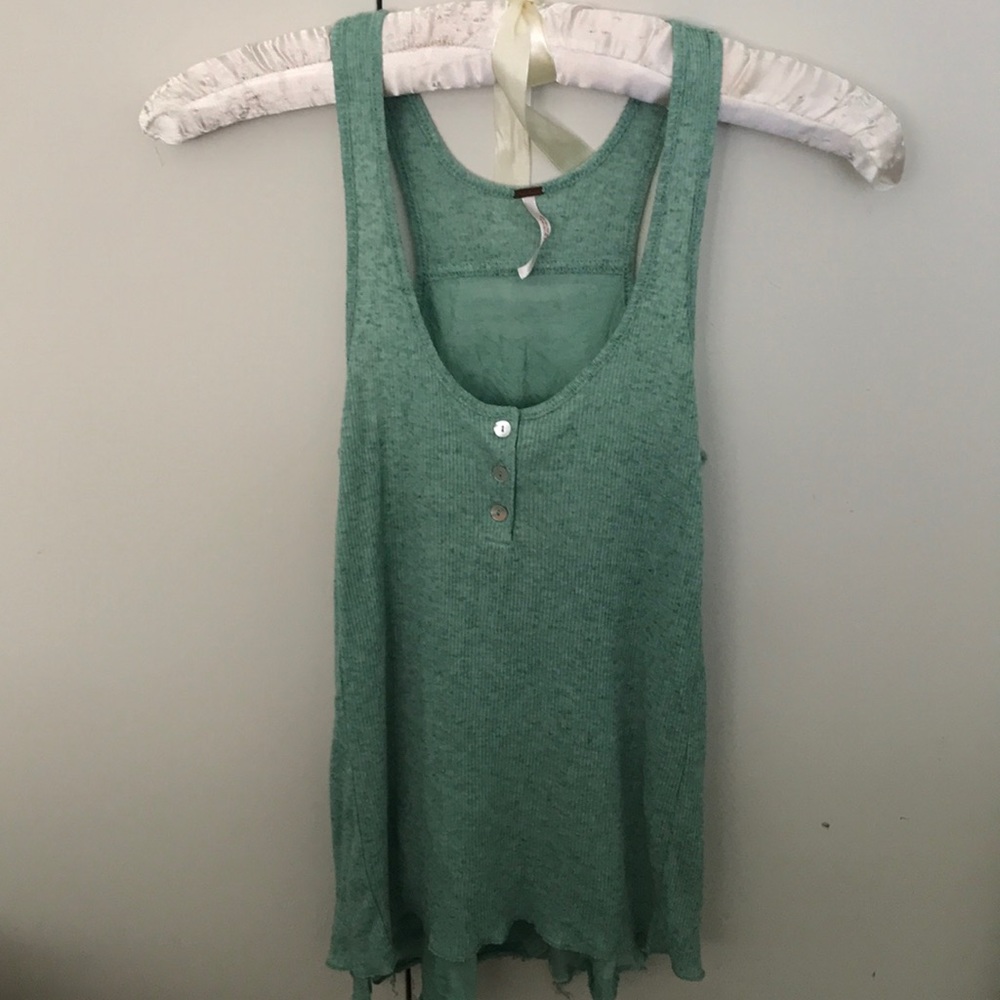 Green Free People tank